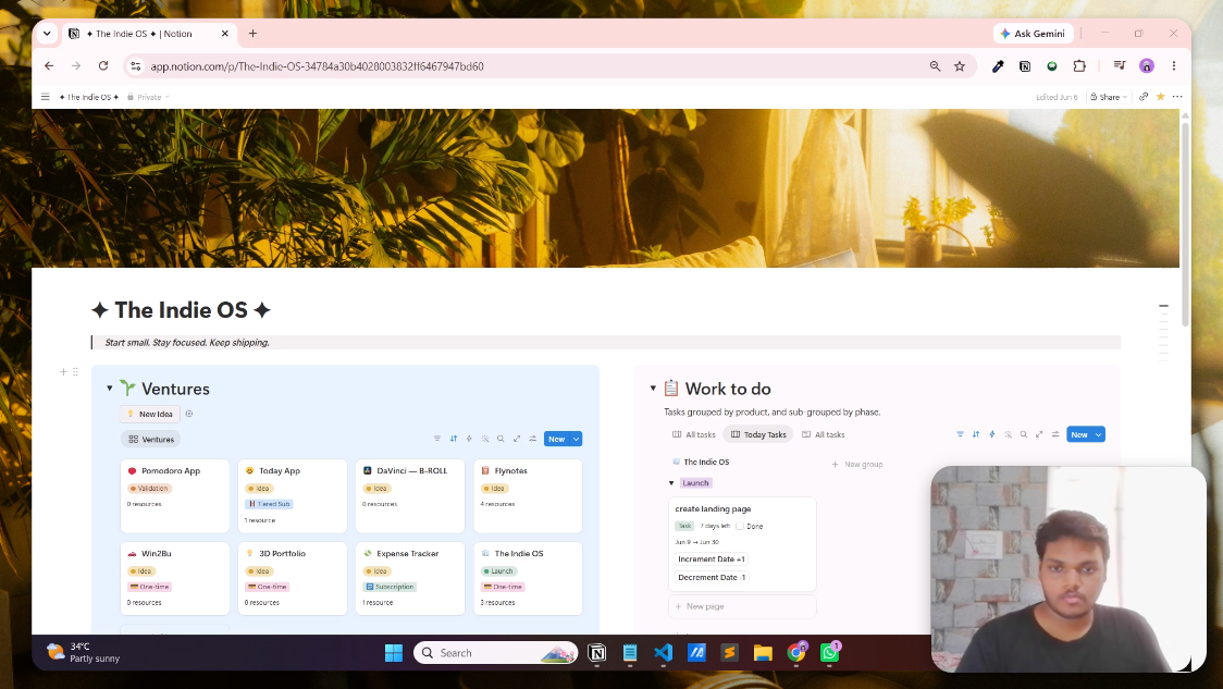 IndieOS Dashboard